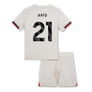 Fotbalové Dres Chelsea Jorrel Hato #21 Dětské Venkovní Oblečení 2025-26 Krátký Rukáv (+ trenýrky)